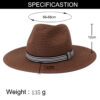 Chapeau de paille homme Florence – Image 9